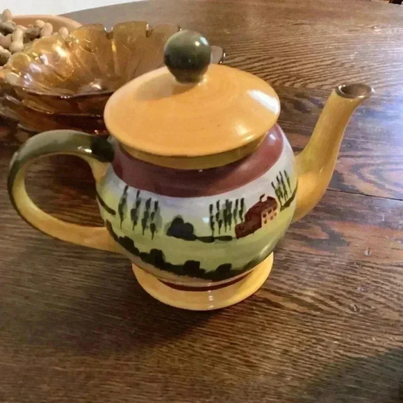 Vintage Douce Provence Teapot&Cup Romancing Provence Collections, Hand Painted - Picture 2 of 14